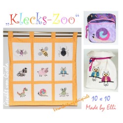 Stickdateien Klecks-Zoo 10x10