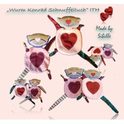 Stickdatei Wurm Konrad Schnuffeltuch ITH - ab 6.90 €