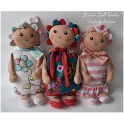 Flower Doll Emely ITH - 3 Dolls  ab 11,90