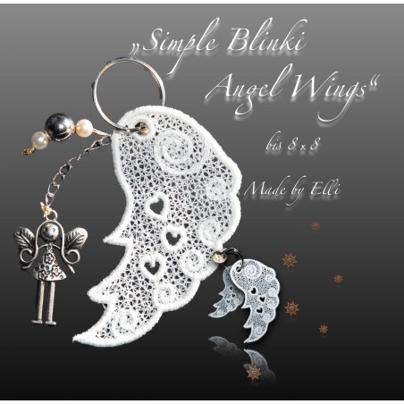 Stickdateien Simple Blinki Angel Wings bis 8 x 8