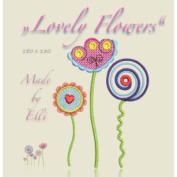 Stickdatei Stickdateien Lovely Flowers  - ab 4,00 Euro