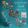 Stickdatei Spring Flowers - Doodle 18 x 13