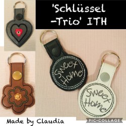 Stickdatei Schlüssel-Trio ITH