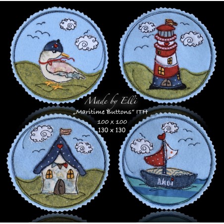 Stickdatei  Maritime Doodle Buttons - ab 5.90 €