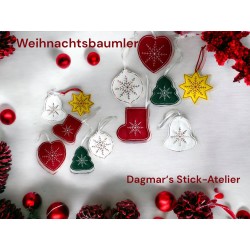 Stickdateien Weihnachtsbaumler ITH-SET 100 x 100 - 9.90 €